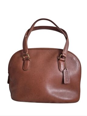 Vintage Coach Pelham Thick Leather Dome Handbag